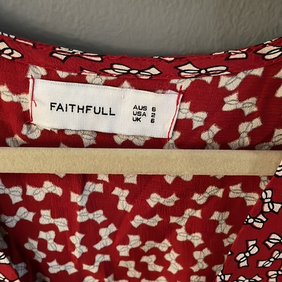 Red crop top faithfull the brand - Picture 2 of 2